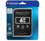 Verbatim Disco rigido portatile Store 'n' Go USB 3.0 da 4 TB Nero