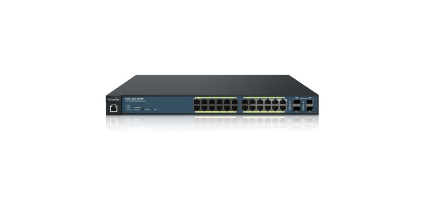 EnGenius EWS1200-28TFP Wireless Managed L2 switch 24-port GbE PoE+ Switch 4 x SFP 410W manage up to 50 x AP