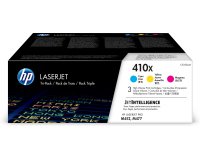 HP 410X 3-pack High Yield Cyan/Magenta/Yellow Original LaserJet Toner Cartridges