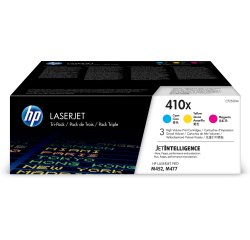 HP Confezione da 3 cartucce toner ciano/magenta/giallo originale ad alta capacità LaserJet 410X