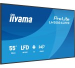 iiyama LH5564UHS-B1AG Écran d'affichage dynamique Écran plat de signalisation numérique 139,7 cm (55") Wifi 500 cd/m² 4K Ultra HD Noir Intégré dans le processeur Android 24/7