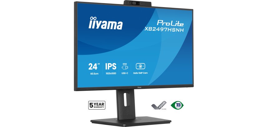 iiyama ProLite XB2497HSNH-B1 24IN IPS LCD 4MS 1920X1080 350CD/M2 HDMI/DP/USB 2 computer monitor 60,5 cm (23.8") 1920 x 1080 Pixels Full HD Zwart