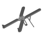 Celly SWMAGICSTANDX soporte para ordenador portátil Soporte para ordenador portátil y tableta Gris Oscuro 40,6 cm (16")