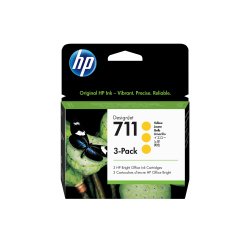 HP Confezione da 3 cartucce di inchiostro giallo DesignJet 711, 29 ml