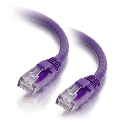 C2G Cat5e Booted Unshielded (UTP) Network Patch Cable - patch cable - 2 m - purple