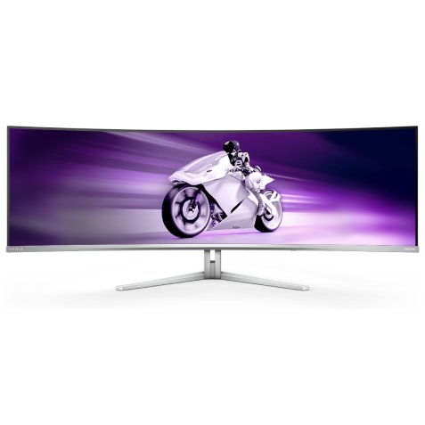 Philips Evnia 8000 49M2C8900/00 Monitor PC 124,2 cm (48.9") 5120 x 1440 Pixel Dual QHD QDOLED Bianco