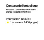 HP 953XL Cartouche d’encre jaune grande capacité authentique