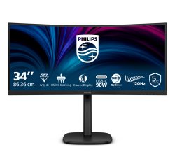 Philips 3000 series 34B2U3600C/00 écran plat de PC 86,4 cm (34") 3440 x 1440 pixels Wide Quad HD LCD Noir