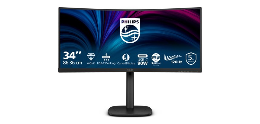 Philips 3000 series 34B2U3600C/00 écran plat de PC 86,4 cm (34") 3440 x 1440 pixels Wide Quad HD LCD Noir