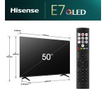 Hisense 50E7NQ 127 cm (50") 4K Ultra HD Smart TV Wifi Negro 350 cd / m²