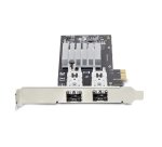StarTech.com Carte Réseau GbE SFP à 2 Port, PCIe 2.0 x1, Intel I350-AM2, Carte Contrôleur 2x 1GbE, 1000BASE Cuivre/Fibre Optique, Carte Réseau Gigabit Ethernet NIC, Backplanes Serveur/PC - Compatible Windows/Linux