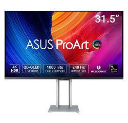 ASUS ProArt OLED PA32UCDM Monitor PC 80 cm (31.5") 3840 x 2160 Pixel 4K Ultra HD QD-OLED Argento