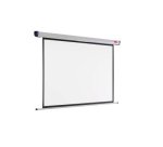 Écran projection nobo mural format 16/10 2 fixations mur ou plafond escamotable poids 7.22kg 200x151cm