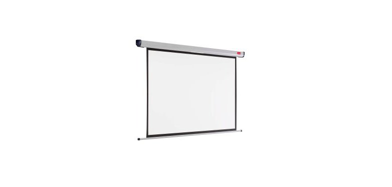 Écran projection nobo mural format 16/10 2 fixations mur ou plafond escamotable poids 7.22kg 200x151cm