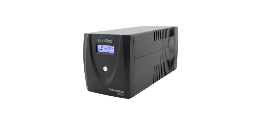 CoolBox SAI GUARDIAN3 LCD 1200VA 720w 4 SCHUKOS + SOFTWARE