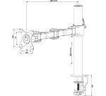 iiyama DS1001C-B1 support d'écran plat pour bureau 76,2 cm (30") Noir