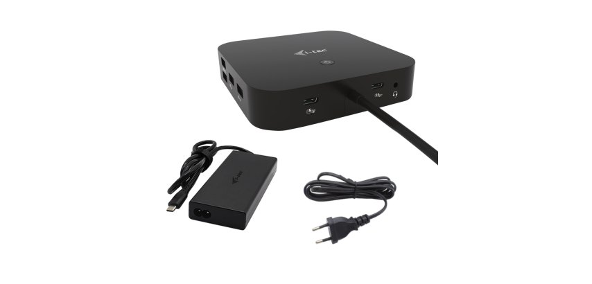 i-tec USB-C HDMI DP Docking Station with Power Delivery 100 W + Universal Charger 100 W