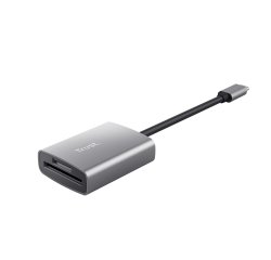 Trust 24136 lettore di schede USB 3.2 Gen 1 (3.1 Gen 1) Type-C Alluminio