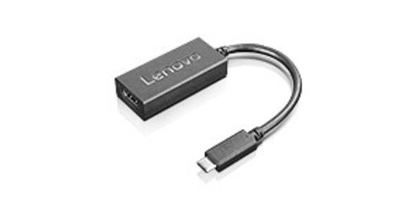Lenovo 4X90M42956 câble vidéo et adaptateur VGA (D-Sub) USB Type-C Noir