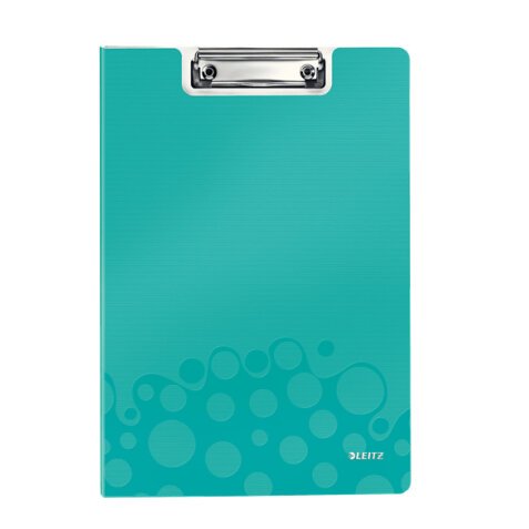 Porte-blocs avec rabat WOW A4, capacité 75 feuilles. Dimensions : L22,8xH1,7xP32 cm. Coloris menthe