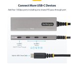 StarTech.com 4-Port USB-C Hub, 10Gbps, 100W PD Charging, 4x USB-C Ports, Overcurrent Protection, PCR Aluminum, For MacBook / Dell / ThinkPad / HP / iPad / Tablet