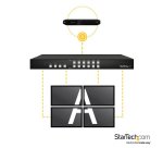 StarTech.com Matrice HDMI 4x4 avec Picture-and-Picture Multiviewer - Switch et répartiteur HDMI pour mur d'écrans