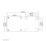 Neomounts THINCLIENT-01 Support pour mini PC - max 3 kg - universel