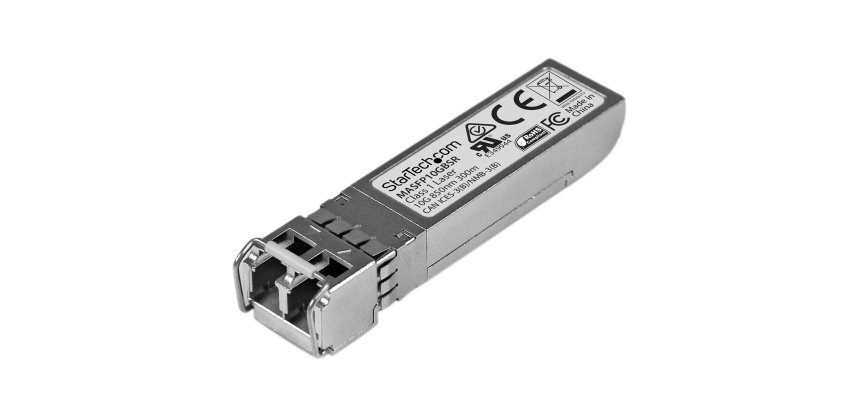 StarTech.com Módulo SFP+ Compatible con Cisco Meraki MA-SFP-10GB-SR - 10GBASE-SR - Multimodo 10GbE - SFP+ Ethernet Gigabit 10Gb - LC 300m - 850nm - Cisco Meraki MS225/MX400/MS250 DDM