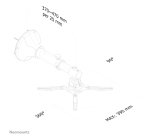 Neomounts BEAMER-W050SILVER Support mural pour vidéoprojecteur - p37-47 cm - orientable