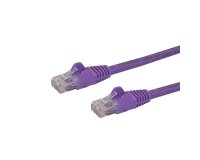 StarTech.com Cable de Red de 0,5m Púrpura Cat6 UTP Ethernet Gigabit RJ45 sin Enganches