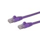 StarTech.com Câble réseau Cat6 UTP sans crochet de 50 cm - Violet