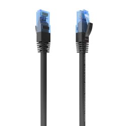 AISENS Cable De Red Latiguillo RJ45 Cat.6 UTP AWG26 CCA, Negro, 0.5 cm