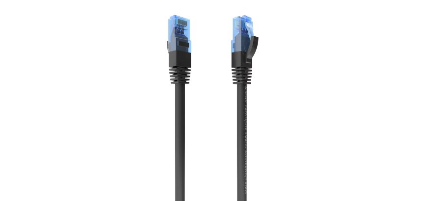 AISENS Cable De Red Latiguillo RJ45 Cat.6 UTP AWG26 CCA, Negro, 25 cm