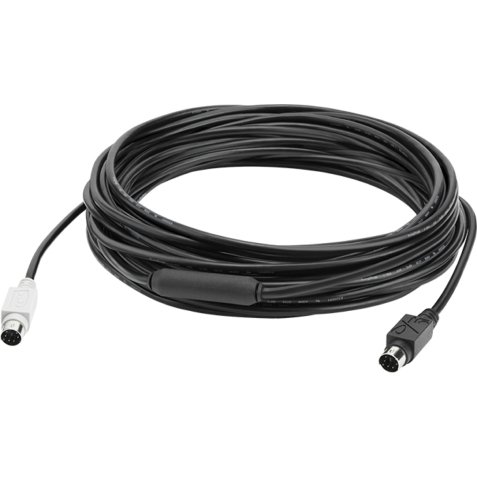 Logitech GROUP 10m Extender Cable cable ps/2 6-p Mini-DIN Negro