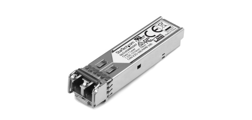 StarTech.com Módulo Transceptor SFP Compatible con Cisco GLC-LX-SM-RGD - 1000BASE-LX - Monomodo 1GbE - SFP Ethernet Gigabit 1Gb - LC - 10km - 1310nm - Cisco Firepower/ ASR920/ IE2000 DDM