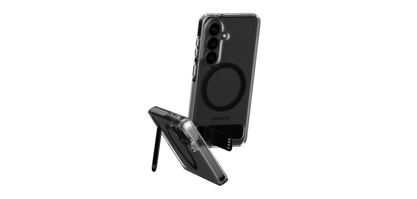 PanzerGlass CARE™ by ® Kickstand Case Transparent w. Qi Samsung Galaxy S26 protective case for mobile phones Cover