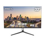 Nilox MONITOR 32 IPS 100 HZ HDMI Y DP Monitor PC 81,3 cm (32") 2560 x 1440 Pixel Quad HD LCD Nero