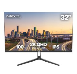 Nilox MONITOR 32 IPS 100 HZ HDMI Y DP computer monitor 81.3 cm (32") 2560 x 1440 pixels Quad HD LCD Black