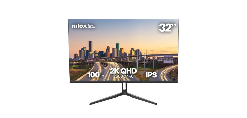 Nilox MONITOR 32 IPS 100 HZ HDMI Y DP Monitor PC 81,3 cm (32") 2560 x 1440 Pixel Quad HD LCD Nero