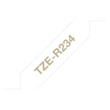 Ruban satin Or/Blanc12mmx4m TZE-R234