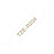 Ruban satin Or/Blanc12mmx4m TZE-R234