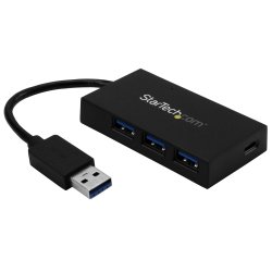 StarTech.com 4 Port USB 3.0 Hub - USB Type-A met 3x USB-A en 1x USB-C Poorten SuperSpeed, USB Busvoeding, USB 3.2 Gen 1 (5Gbps) Adapter Hub, Draagbare Laptop USB Hub