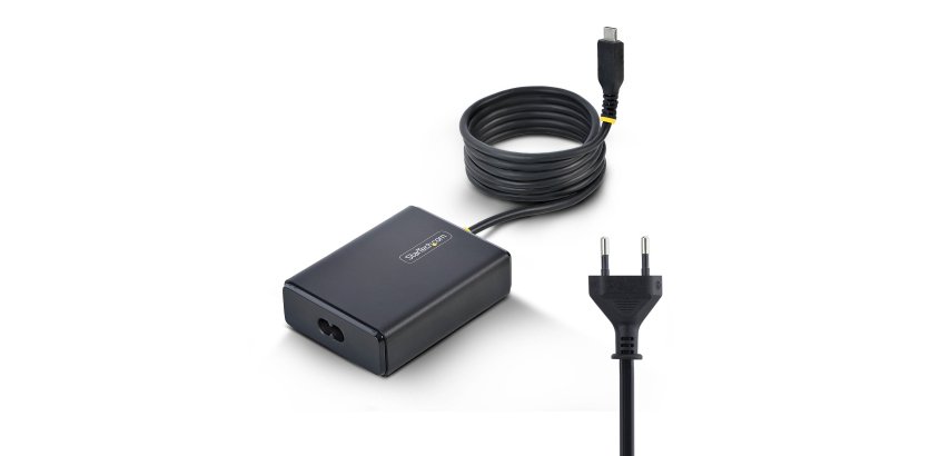 StarTech.com Cargador USB-C para Portátil con Cable Tipo C Integrado de 1,5m - Bloque Cargador Tipo C para MacBook Pro, Dell XPS, HP ProBook - 100W