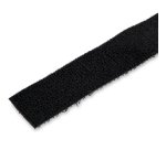 StarTech.com Ruban Auto Agrippant - Rouleau de 15,2 m pour Gestion de Câbles - Ruban Auto-Agrippant - Attaches Câble Ajustables - Sangles de Gestion de Câbles Auto-agrippantes et Réutilisables - Noir