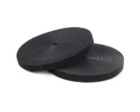 StarTech.com 25ft Hook and Loop Roll - Cut-to-Size Reusable Cable Ties - Bulk Industrial Wire Fastener Tape /Adjustable Fabric Wraps Black / Resuable Self Gripping Cable Management Straps