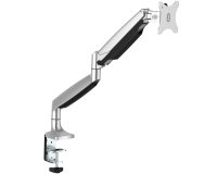 StarTech.com Brazo Ergonómico de Escritorio para Monitor VESA hasta 9kg - de Servicio Pesado - Movimiento Total, Altura Ajustable y Articulado - Aluminio - Abrazadera en C/Ojal - Plata