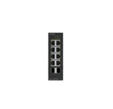 D-Link DIS-100G-10P commutateur réseau Non-géré L2 Gigabit Ethernet (10/100/1000) Connexion Ethernet, supportant l'alimentation via ce port (PoE) Rail DIN Noir
