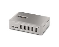 StarTech.com Hub USB-C à 10 Ports - 8x USB-A et 2x USB-C - Hub USB Type-C Auto-Alimenté avec Bloc d'Alimentation 65W - USB 3.1 10Gbps - Hub USB avec câble de verrouillage certifié USB-IF de 91cm - Splitter USB C