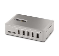 StarTech.com 10-Port USB-C Hub - 8x USB-A/2x USB-C - Self-Powered w/65W Power Supply - USB 3.1 10Gbps - Desktop/Laptop USB Hub w/USB-IF Certified 3ft Locking Cable, USB C Hub - TAA