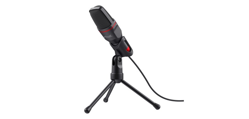 Trust GXT 212 Noir, Rouge Microphone de PC